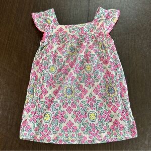 Carter’s Floral Pink and Yellow Girl’s Shirt Sz 4/5